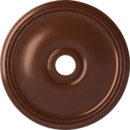 Ekena Millwork Theia Ceiling Medallion (Fits Canopies up to 6 3/4"), 24"OD x 3 5/8"ID x 1 3/4"P, Copper Penny CM24THCPS